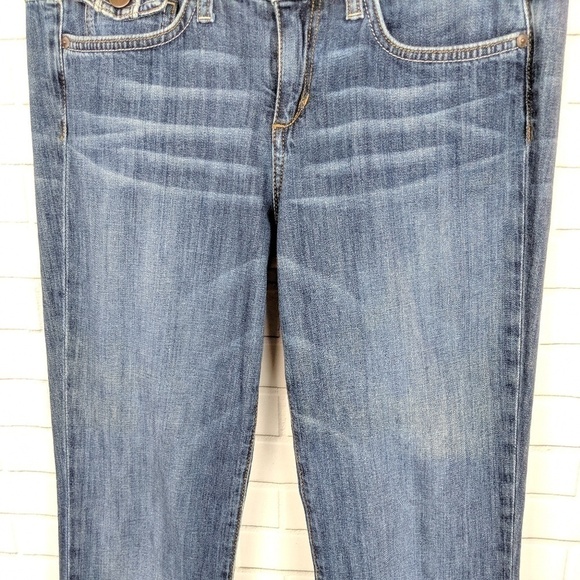Joe's Jeans Women 28 Blue Rocker Fit boho hippie biker casual school festival - Picture 5 of 6